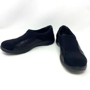 Flexus‎ Comfort Shoes Womens 38 EU US 7.5/8 Willow Black Slip On Loafer